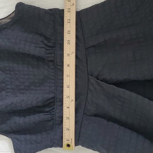 J Crew 100% cotton, gray dress textured pattern Size 2 - Picture 8 of 13